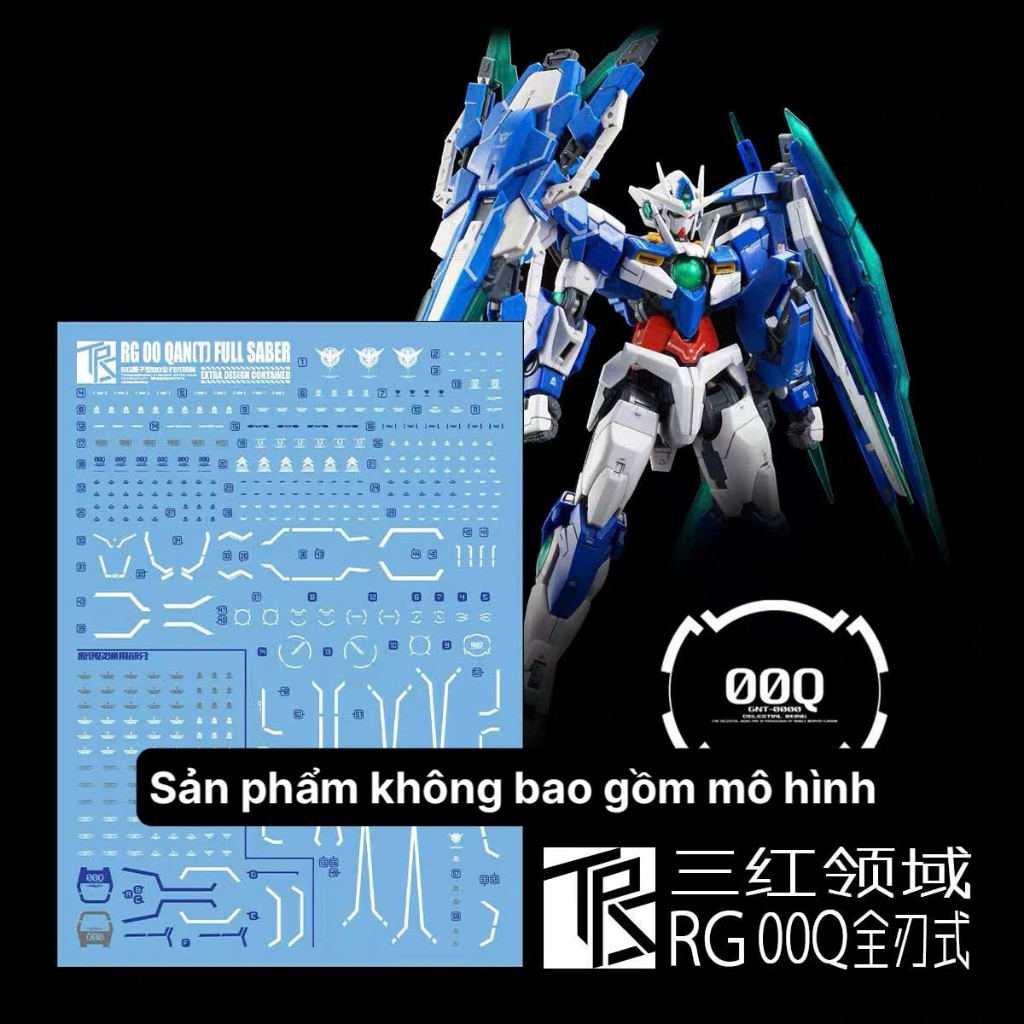 [TRS] Decal/Đề can nước mô hình RG OO QanT Full Saber