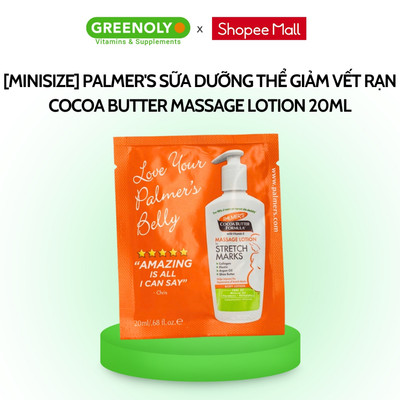 [Minisize] Palmer's Sữa Dưỡng Thể Giảm Vết Rạn Cocoa Butter Massage Lotion 20ml