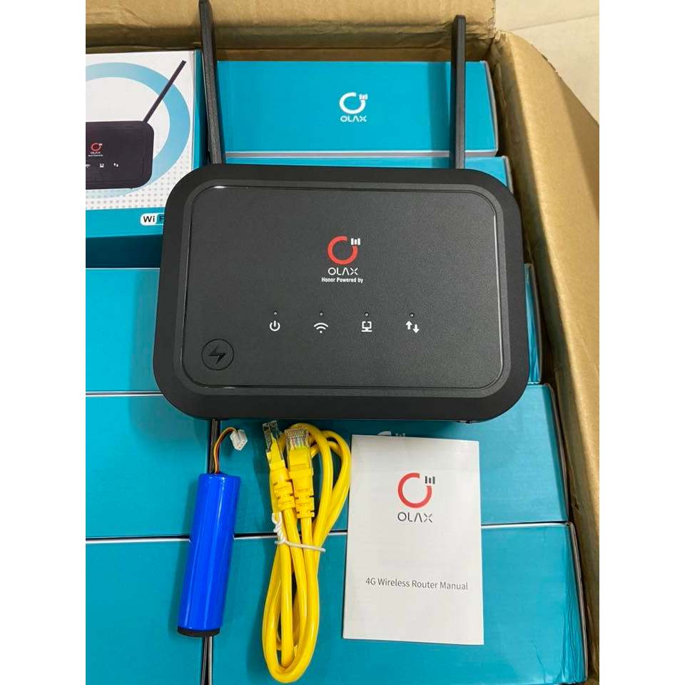 Bộ Phát WiFi 6 OLAX AX8 Pro Lắp SIM 4G Pin 15 Giờ Dùng Khi Mất Điện