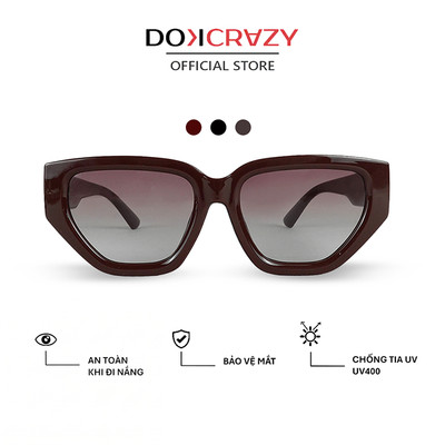 Kính mát thời trang DOKCRAZY BRICK Streetwear Hot Trend cá tính, chất liệu cao cấp, chống tia UV400, kính du lịch