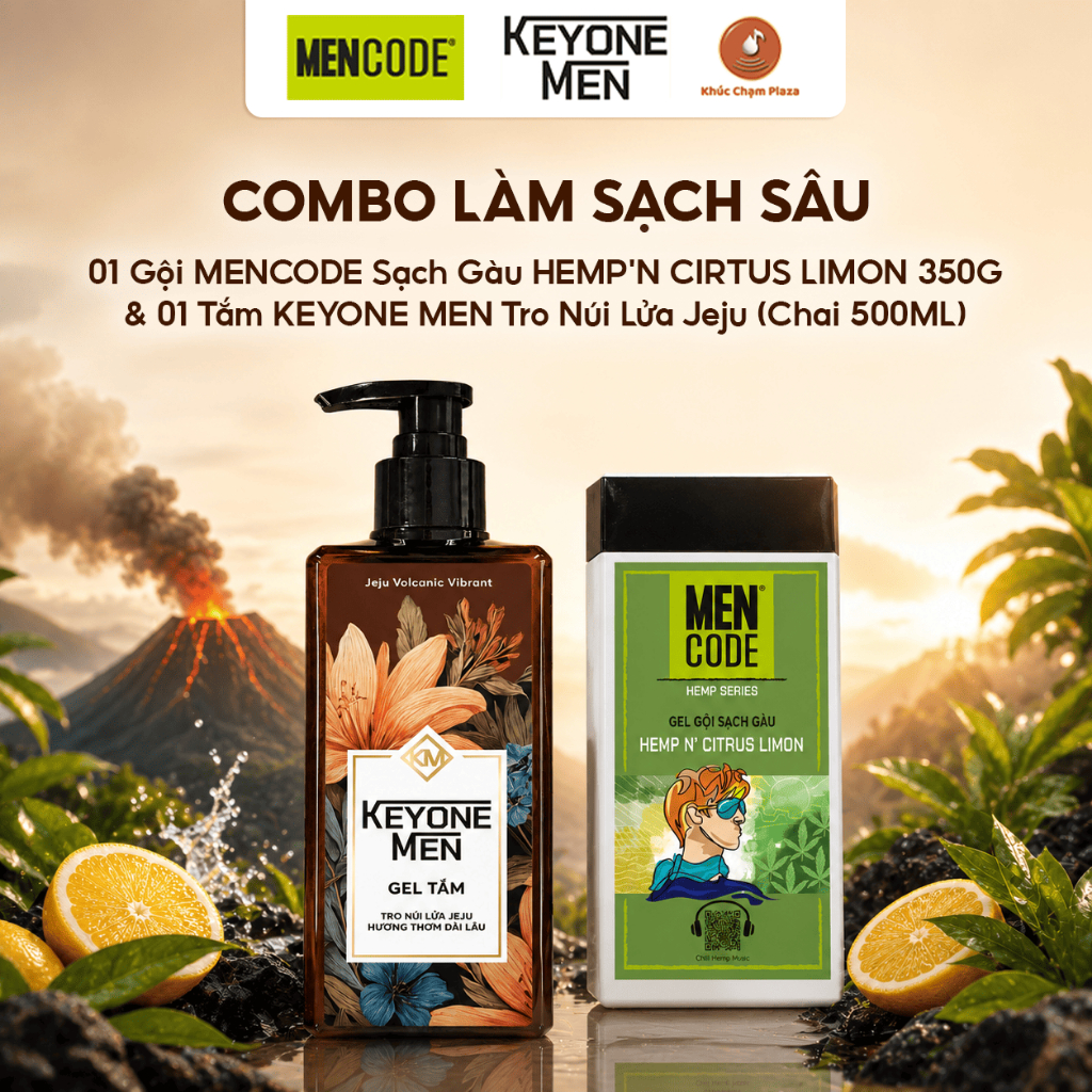 Combo Tắm Gội MENCODE + KEYONE MEN Làm Sạch Sâu 40000268 - 40000234