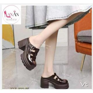 Dép Sục Cao Gót Nữ Đế Bánh Mì Quai Rọ Gót Vuông Dép Sabo Nữ Đế Dày Thời Trang Hàn Quốc Đi Làm Đi Chơi Cá Tính