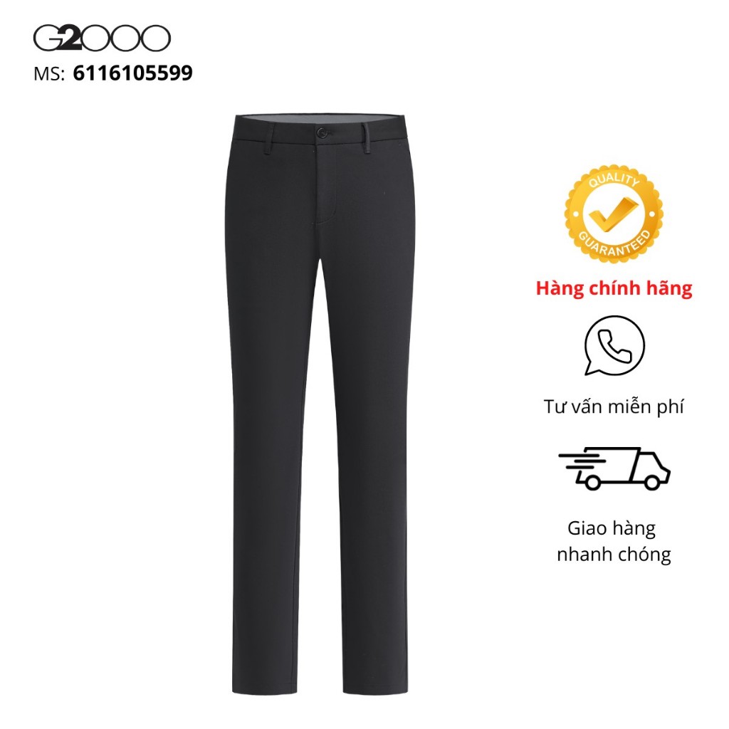 Quần Kaki Nam G2000 (6116105599) Màu Đen