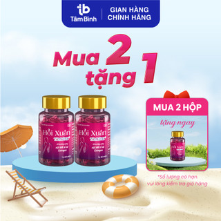 [Combo 2 tặng 1] hộp 60v Hồi Xuân Tâm Bình - Hỗ trợ tăng cường sinh lý nữ
