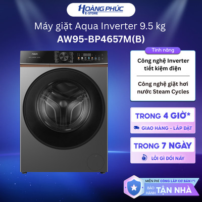 AW95-BP4657M(B) - Máy giặt Aqua Inverter 9.5 kg AW95-BP4657M(B) {Ship HCM 0Đ}