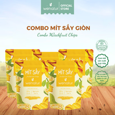 [COMBO SỈ GIÁ TỐT] Combo Mít Sấy Giòn Không Đường 100g we'natur