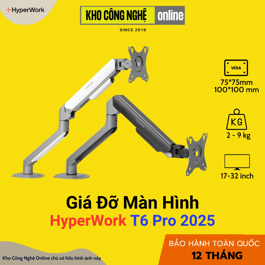 Giá treo / ARM màn hình Human Motion T6 Pro / T6 Pro Dual (Hàng chính hãng)