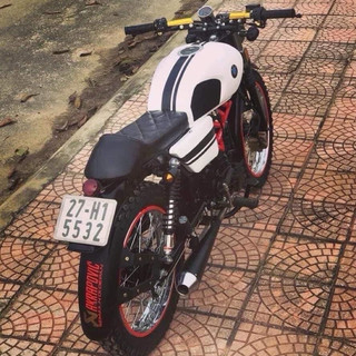 Bình Xăng Gò To Thô Chưa Sơn Kèm Nắp Khóa Độ Xe Máy Classic Cafe Racer Tracker