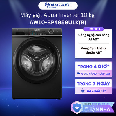 AW10-BP4959U1K(B) - Máy Giặt Aqua Inverter 10 kg AW10-BP4959U1K(B) {Ship HCM 0Đ}
