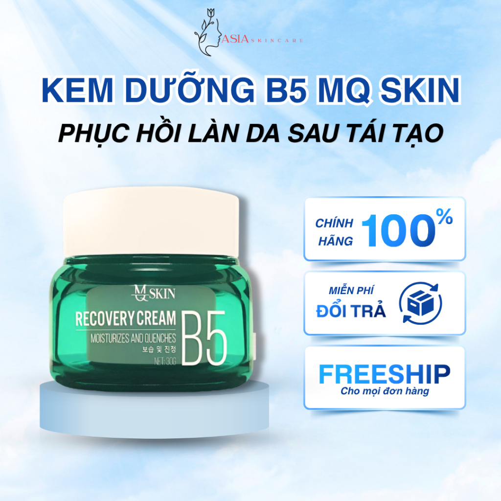 Kem dưỡng dịu da B5 MQ Skin cấp ẩm phục hồi da sau tái tạo mờ nếp nhăn 30g DC166
