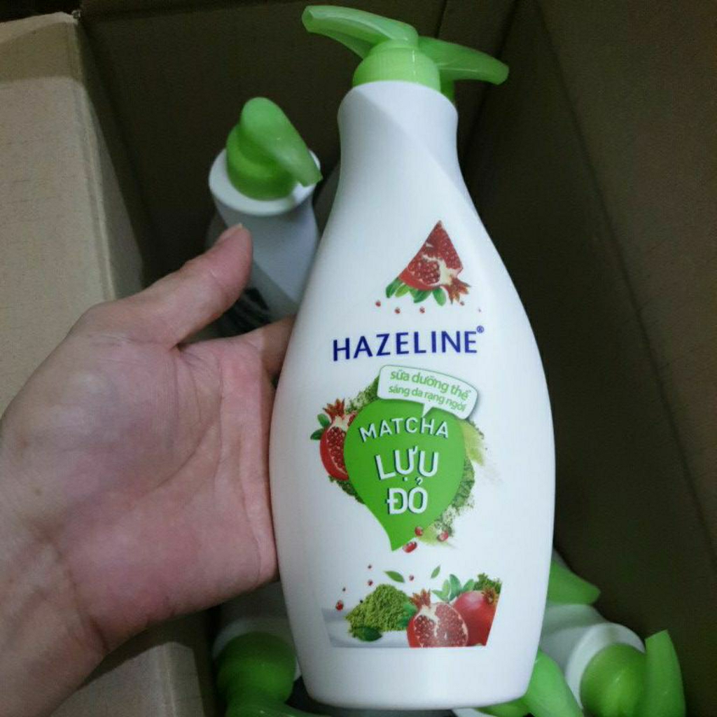 Sữa dưỡng thể hazeline matcha lựu đỏ dưỡng da sáng mịn rạng ngời