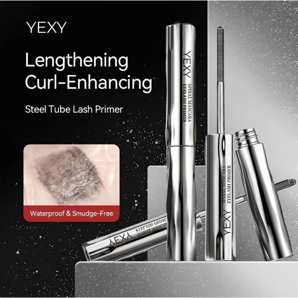 [Pass KOC 99%][Đã Mở Seal] Mascara ống thép YEXY, uốn mi cong 6D, kháng nước, giữ dáng mi tốt