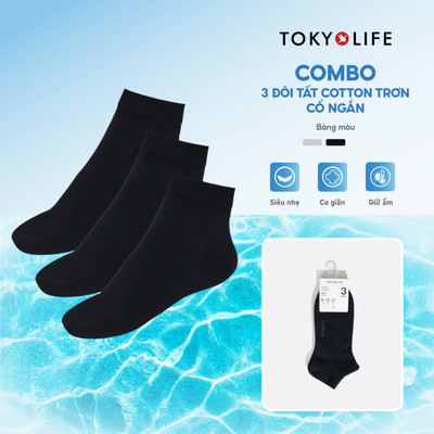 Pack 3 đôi Tất chân Nam mềm mại thoáng khí 40004442 TOKYOLIFE