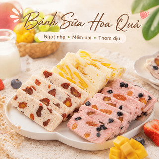 Bánh Sữa Hoa Quả TIKOMI Mềm Mịn – Bánh Sữa Ăn Vặt Siêu Ngon Thơm Vị Trái Cây Ăn Là Ghiền