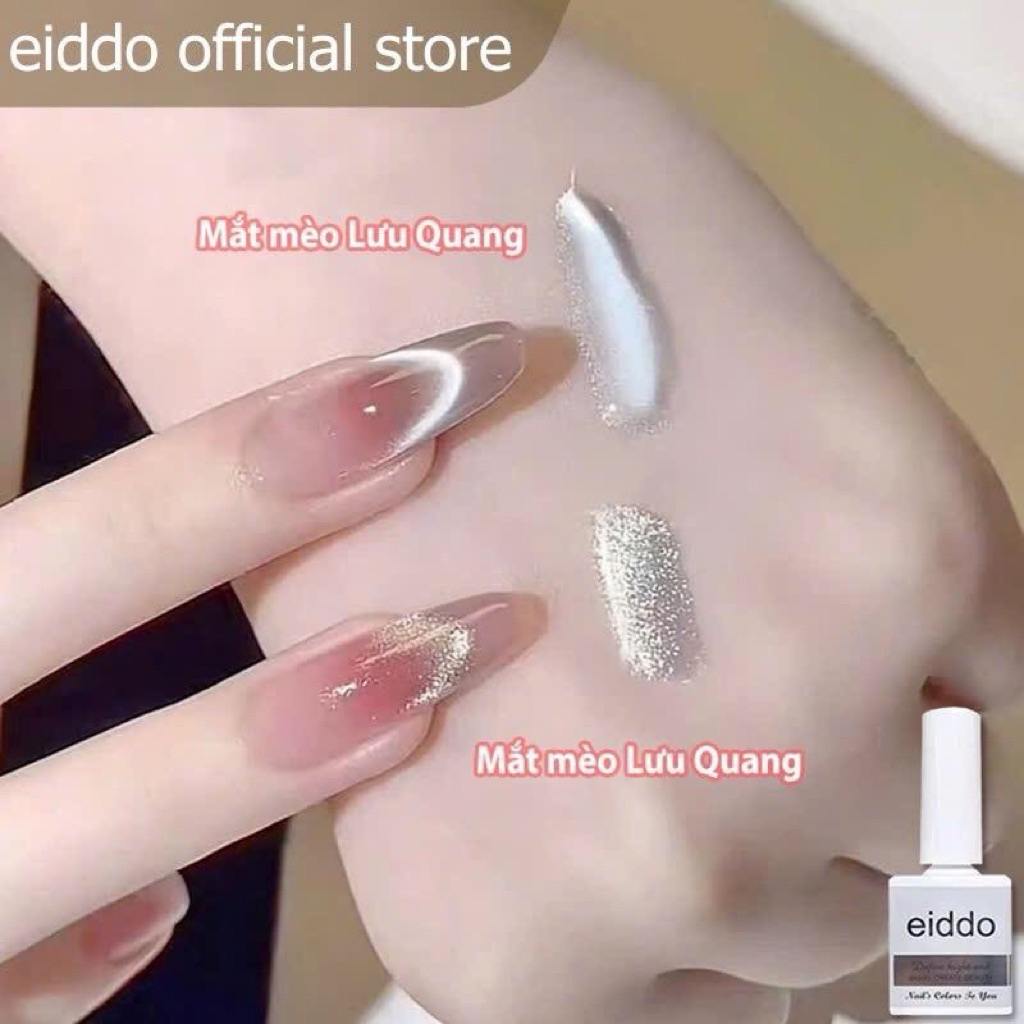 { Eiddo Nails } Mắt Mèo Lưu Quang eiddo 15ml - Mắt mèo cực quang ánh trăng - Mắt mèo đánh mỏng sẽ kh