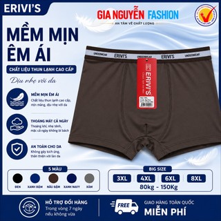 SIZE RẤT LỚN: Combo 4 Quần Boxer nam, quần BigSize, vải thun lạnh, quần lót nam dành riêng cho người mập