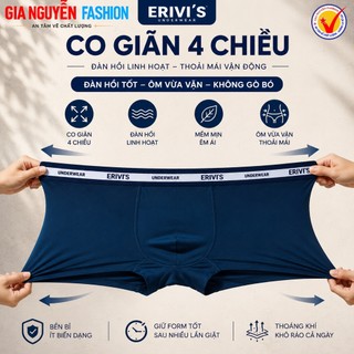 SIZE RẤT LỚN: Combo 4 Quần Boxer nam, quần BigSize, vải thun lạnh, quần lót nam dành riêng cho người mập