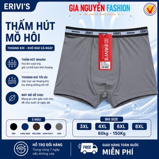SIZE RẤT LỚN: Combo 4 Quần Boxer nam, quần BigSize, vải thun lạnh, quần lót nam dành riêng cho người mập