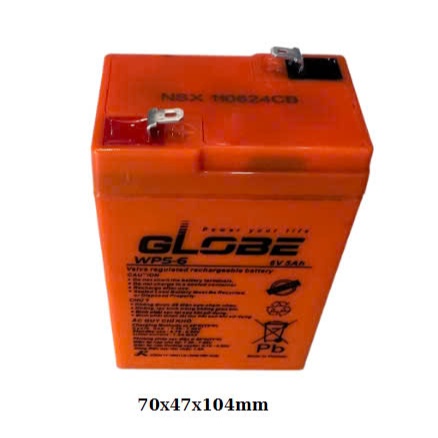 Ắc quy Globe 6V 5Ah - Ắc quy 5ah 6V Globe WP5-6