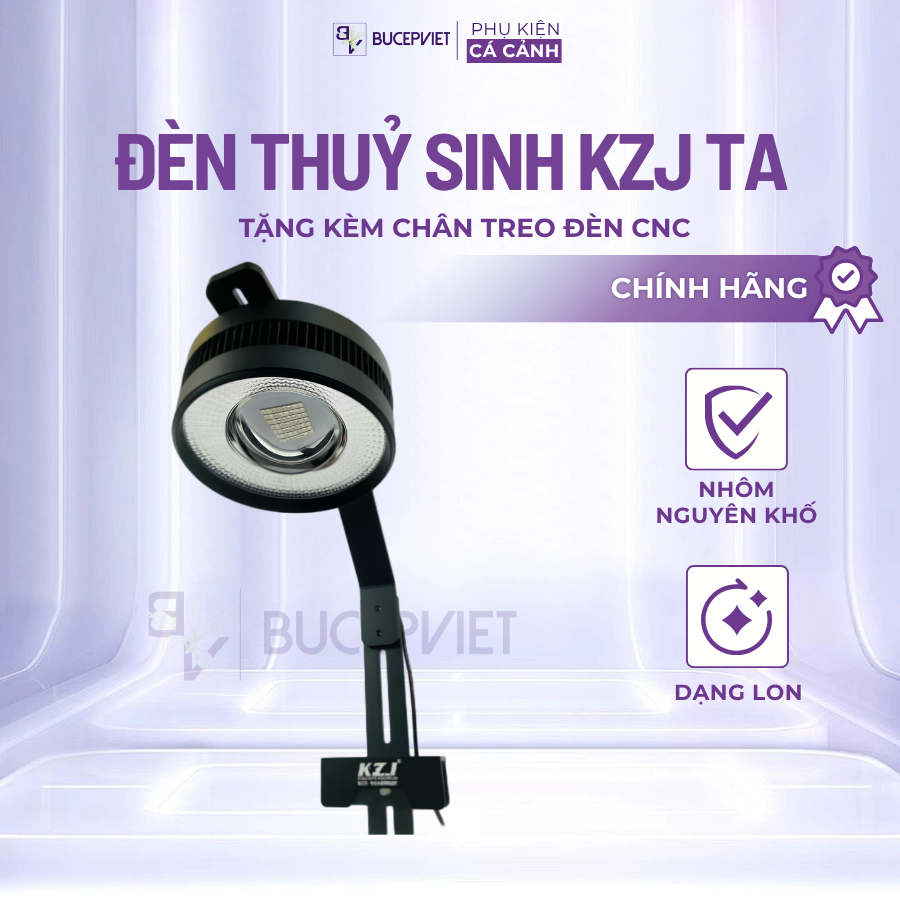 Đèn thuỷ sinh KZJ TA | TA4 WRGB+UV(sẵn chân) đèn bể cá tép thủy sinh biotop - black water siêu đẹp