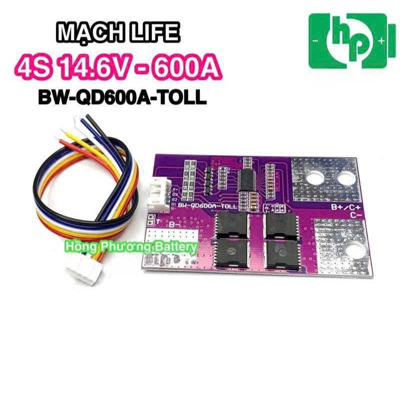 [BW-QD600A-TOLL] Mạch 4S 600A 3.2V BW-QD600A-TOLL (HongPhuong)