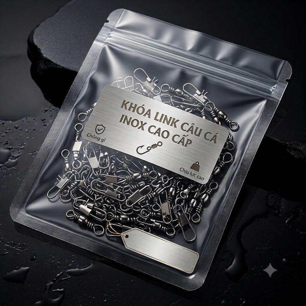 [ Combo 10c ] Khóa Link Câu Cá, Ma Ni Câu Cá, Khóa Link Chịu Tải Lớn