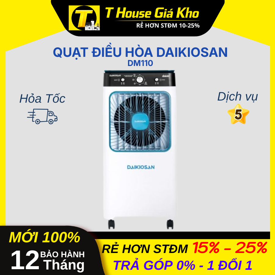 [Chính Hãng Mới 100%] Quạt điều hòa Daikiosan DM110 32L - 81W Làm Mát Hiệu Quả Độ Bền Cao BH12 Tháng