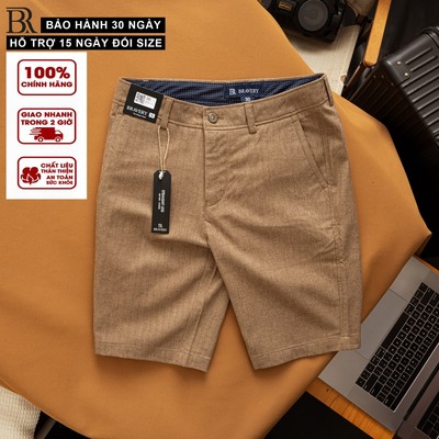 Quần Short Nam Linen Rendo Bravery Mềm Mịn Dày Dặn Thoáng Mát Thoải Mái Sang Trọng Cao Cấp Hè