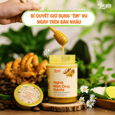 Mật Ong Nghệ Sachi Nguyên Chất Lạc Yên Foods Tinh Bột Nghệ & Mật Ong Nguyên Chất