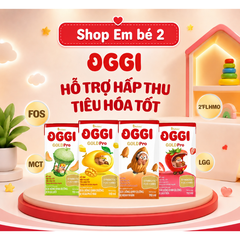SUDD Oggi Gold Pro vị trái cây 110ml - ( thùng 24 hộp ) - Vitadairy - Hàng chính hãng