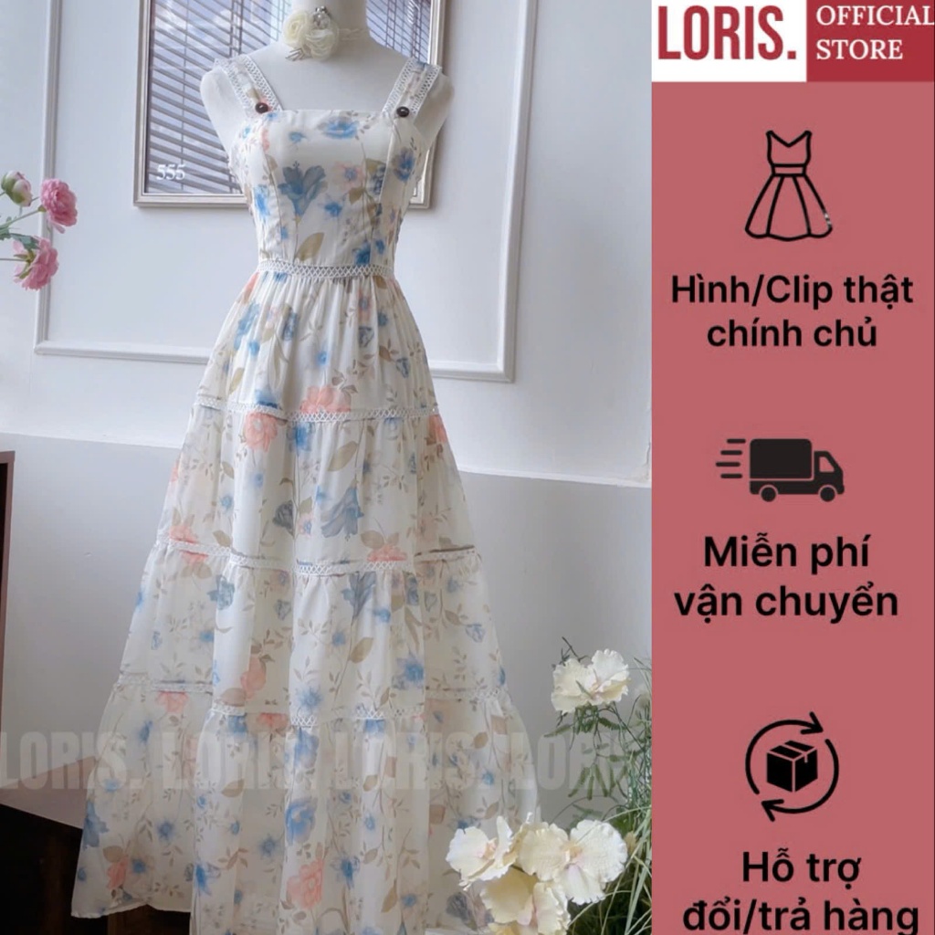 LORIS - Danny Dress, Đầm voan in hoa đi tiệc