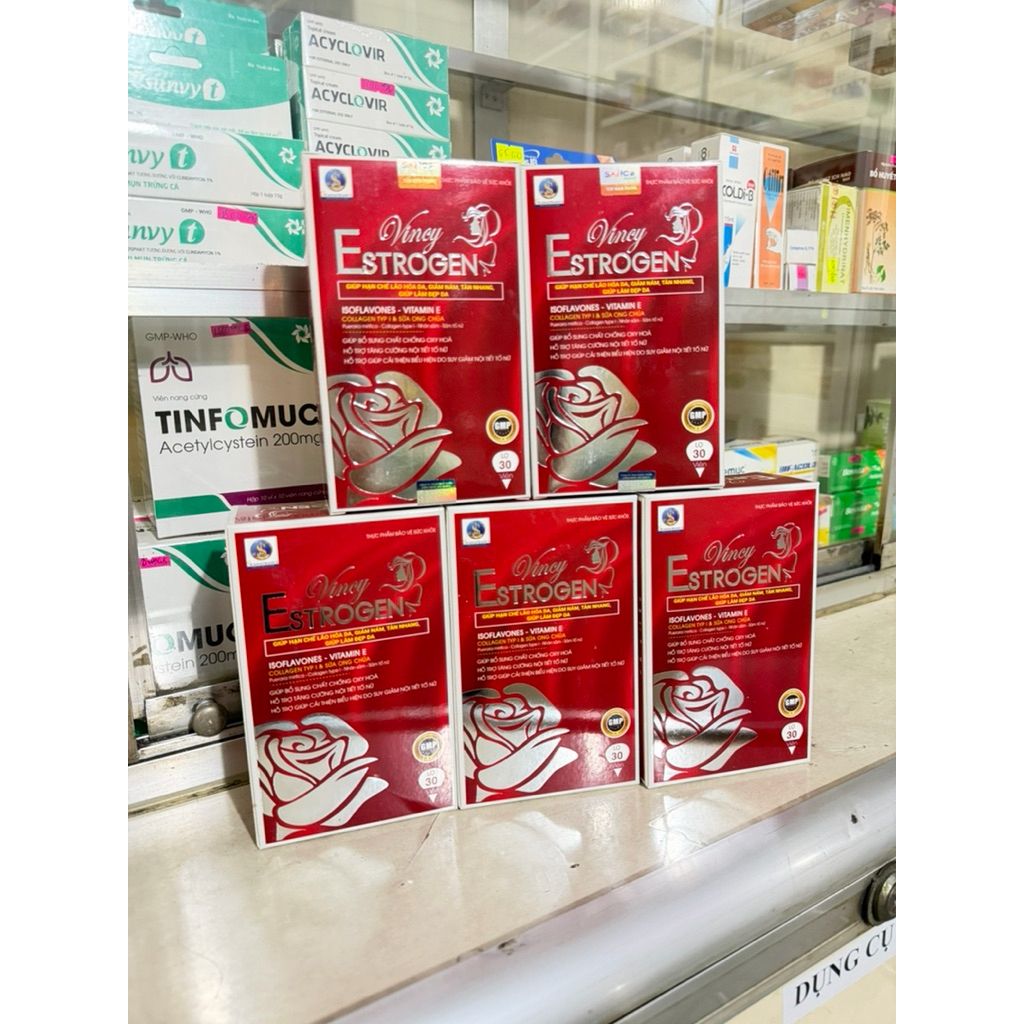 viên uống đẹp da cải thiện nội tiết tố nữ Vincy Estrogen(chính hãng)