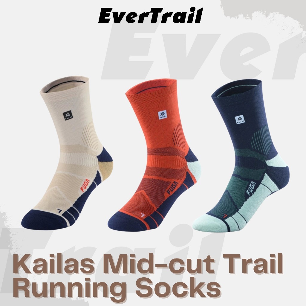 Tất Chạy Địa Hình Kailas Mid-cut Mountain Running Unisex