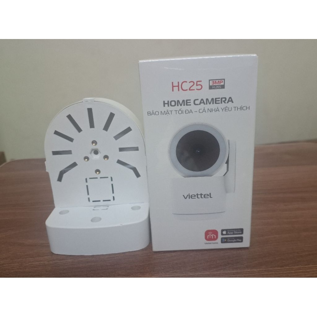 Camera trong nhà HC25 Viettel + Kèm đế cam, gói cluod xem lại 1 ngày trong 12 tháng