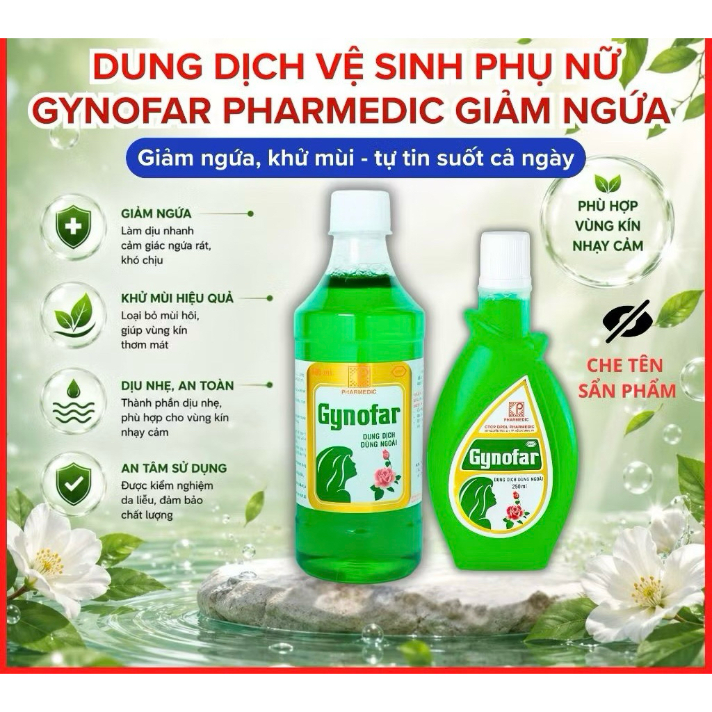 Dung Dịch Dùng Ngoài Gynofar Chai 250ml - 500ml