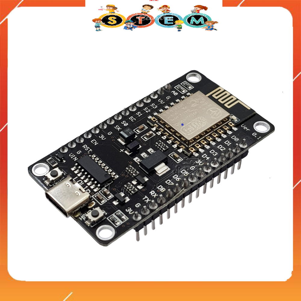 [Stem A-Z][G150] Kit Esp8266 V3 Esp CH340 Chân Cắm Type C