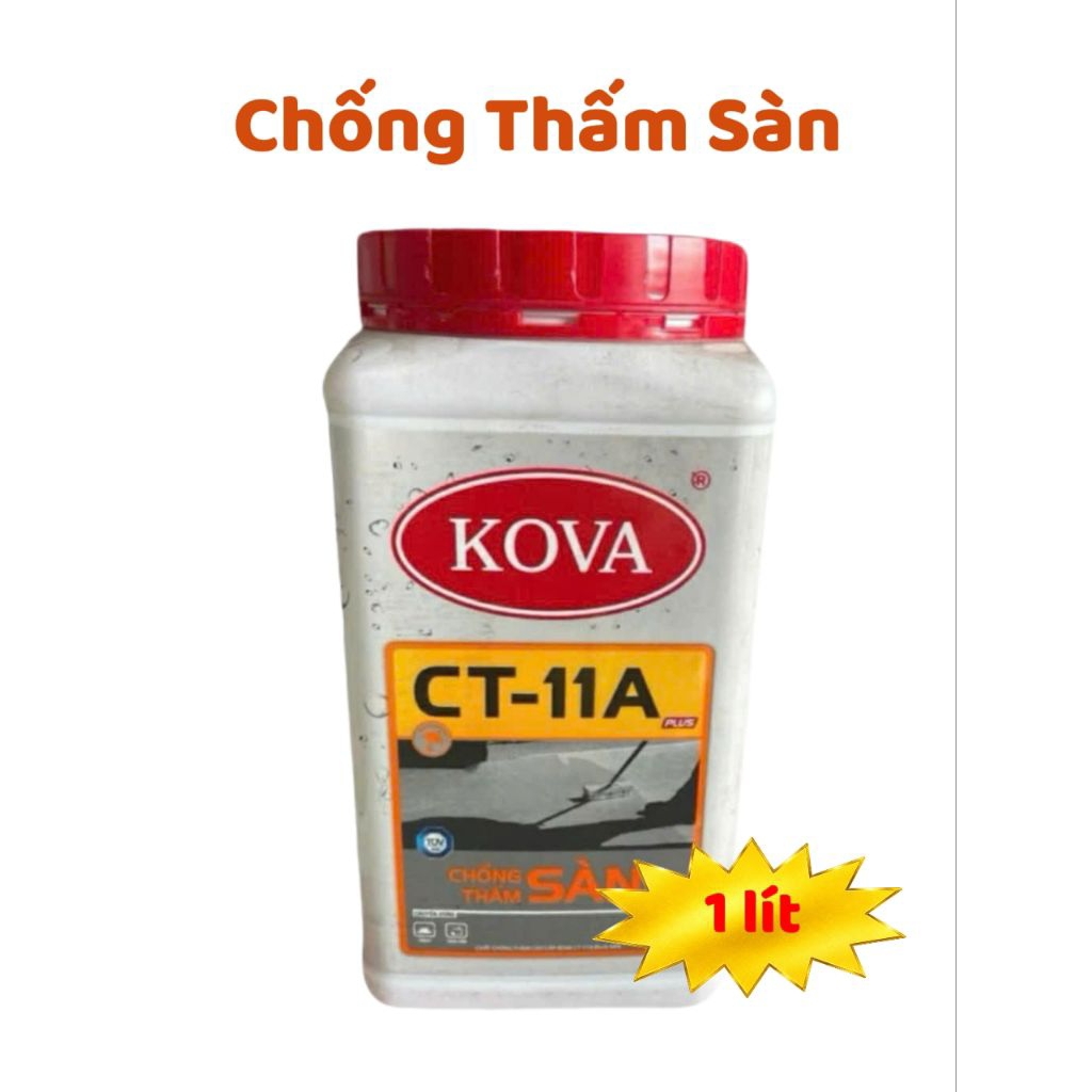 Chống thấm KOVA - CT11A dùng để chống thấm sàn, mái nhà, sân thượng & máng xối nước