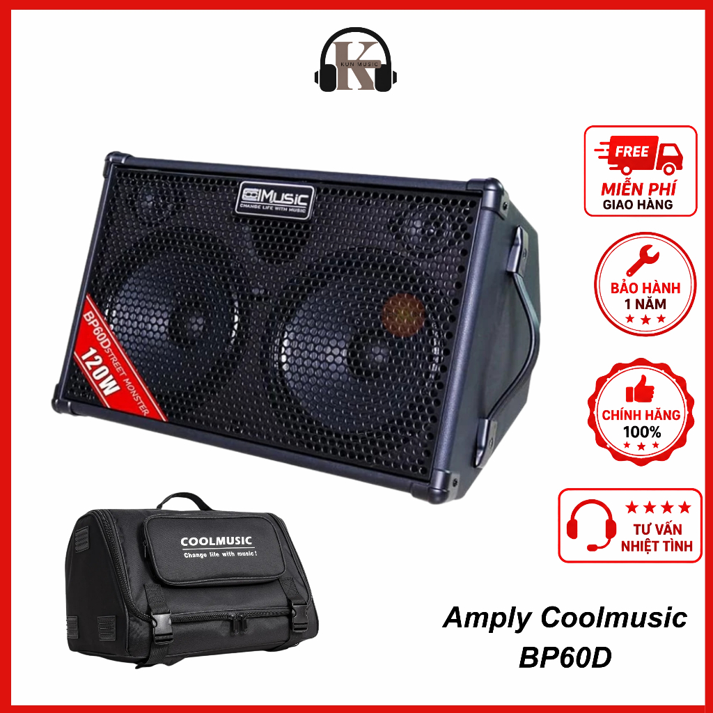Amply Coolmusic BP60D verson 2 Đa Năng Chính Hãng| kun music
