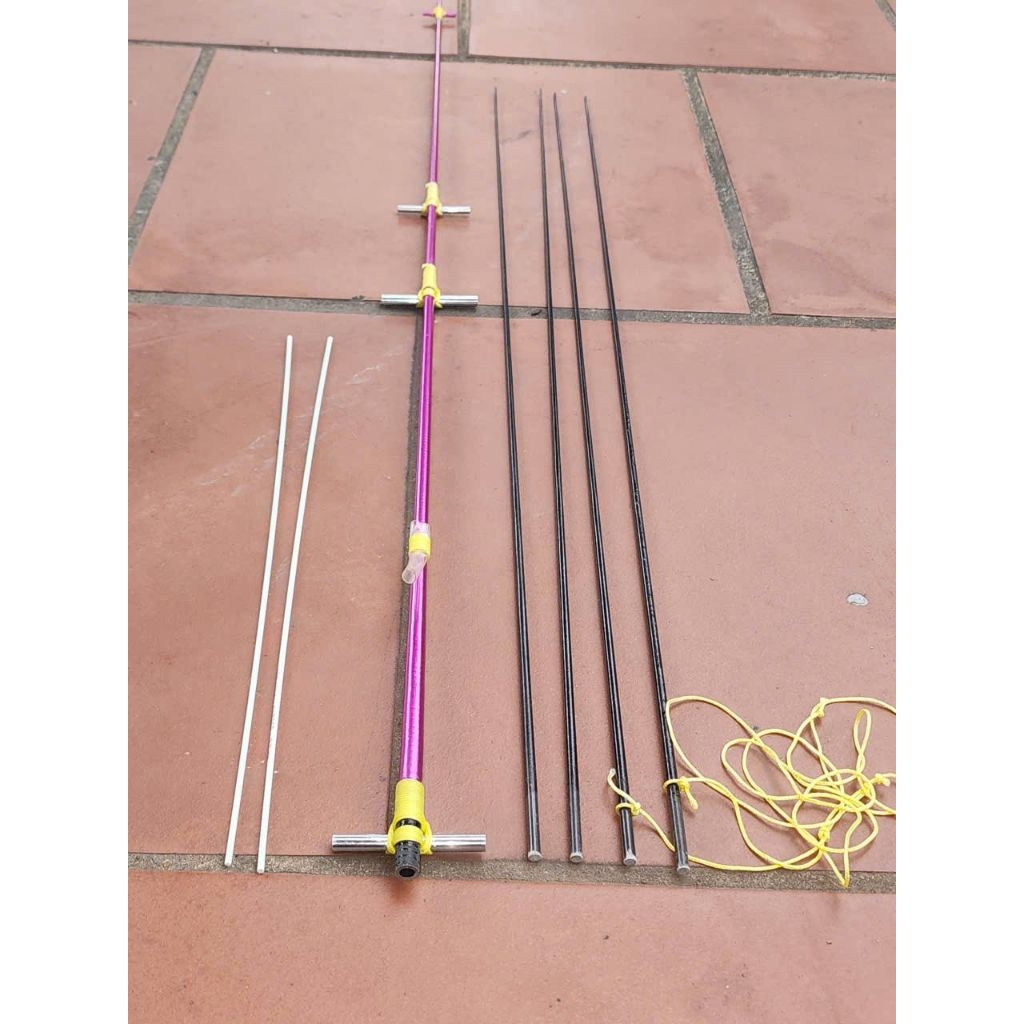 Khung diều 1m5. NAN CÁI BUỘC NAN TÍM