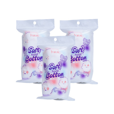 [QUÀ TẶNG KHÔNG BÁN]  QT 3 pcs Horus Bông tẩy trang tròn Round Soft Cotton Pads 60 pads - Ultra Soft