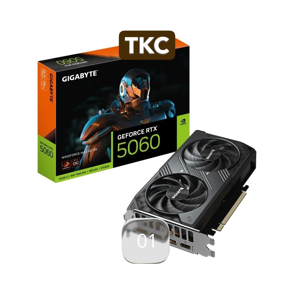 Card màn hình Gigabyte RTX 5060 WINDFORCE MAX OC 8GB New FV
