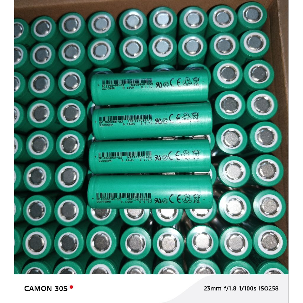 pin sf 18650 mới dl 2200mah dòng xả cao 22A nội trở 12-13
