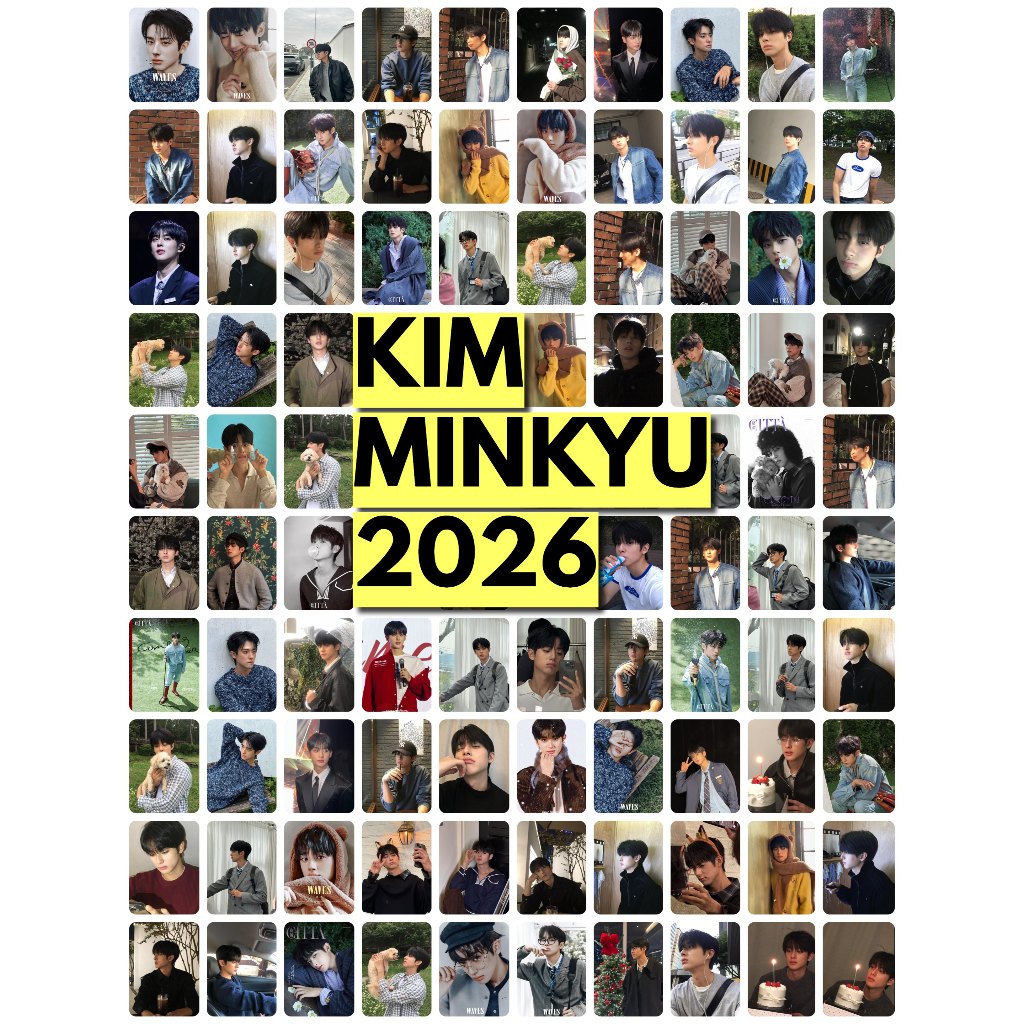SET 10-20-30 CARD BO GÓC 1 MẶT ẢNH KIM MIN KYU 2026 NGẪU NHIÊN NHIỀU LOẠI CÓ THEO YÊU CẦU