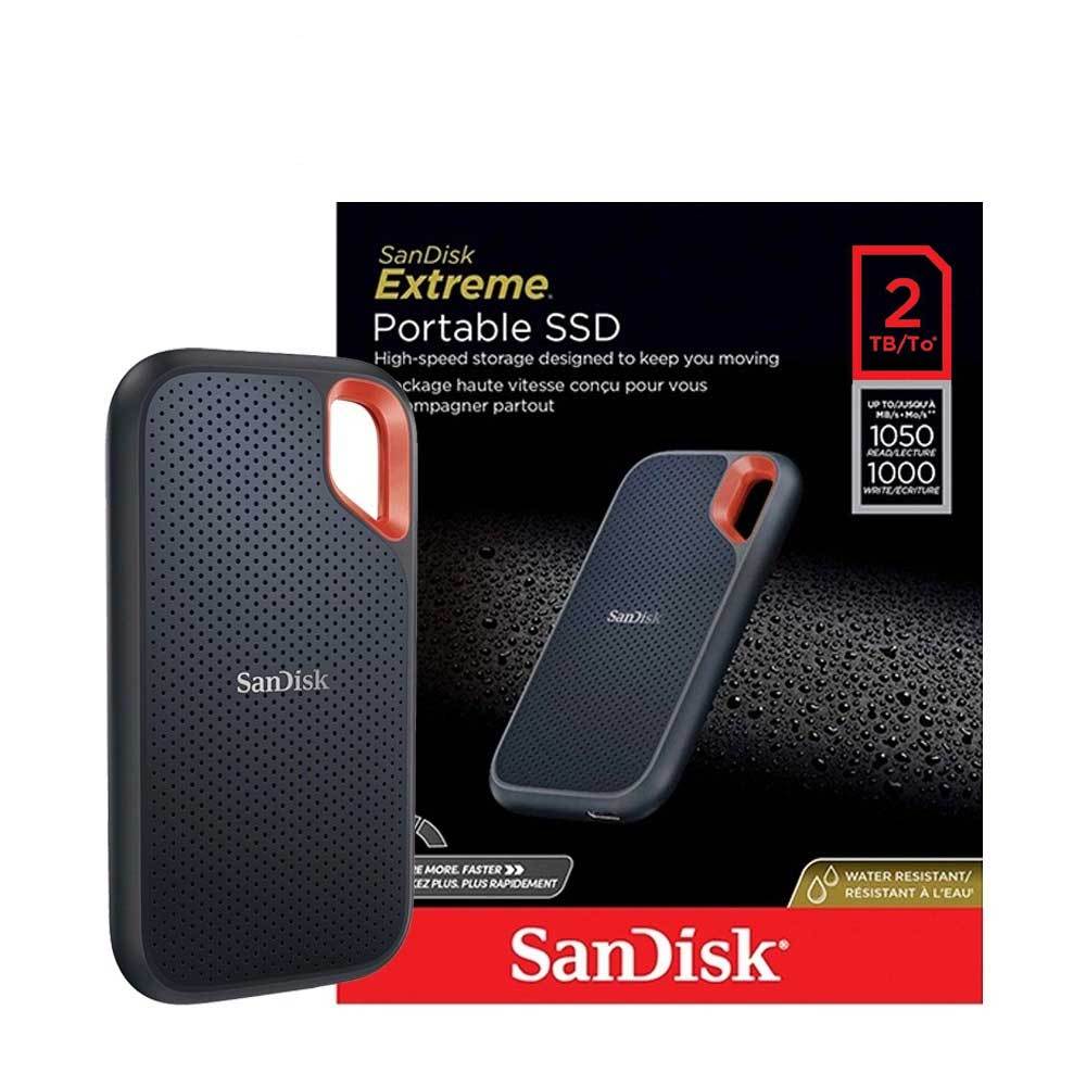 Ổ cứng di động SSD 2TB SanDisk Extreme V2 E61 Mới 100% 1050MB/s BH 5 năm, màu sắc giao ngẫu nhiên