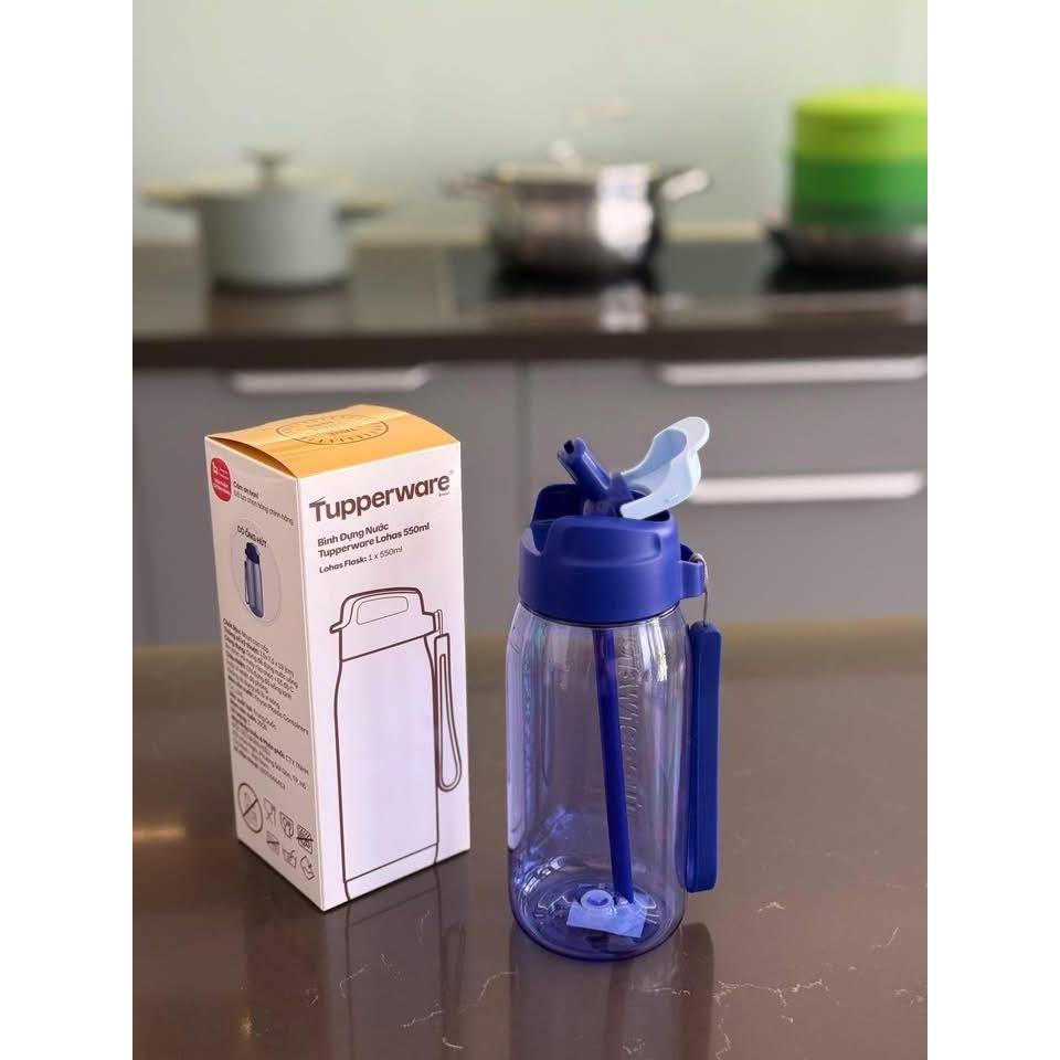 Bình lohas 550ml chịu nhiệt( có ống hút ) - Tupperware