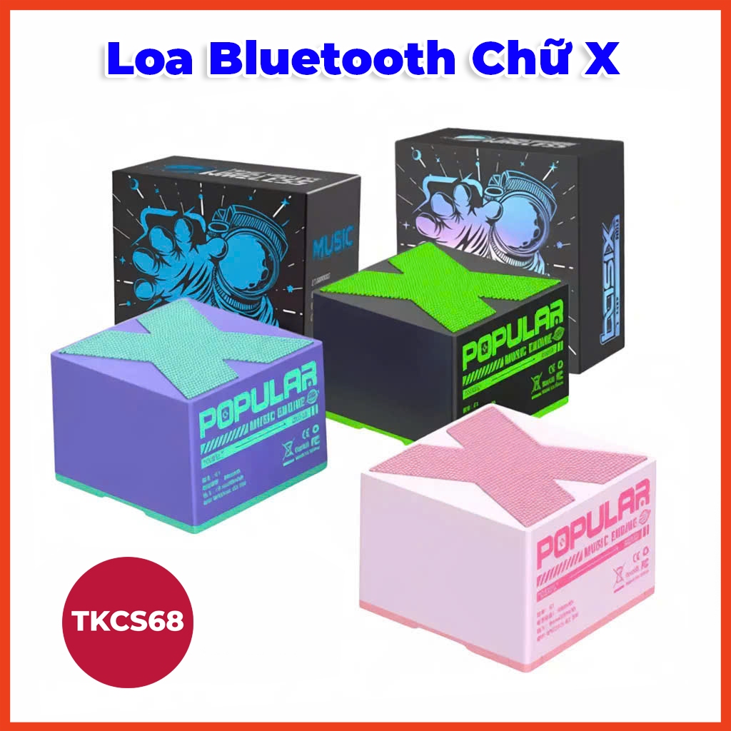 Loa Bluetooth Mini Chữ X 360 ° Âm Trầm Tuyệt Vời  Âm Thanh Nổi, Loa Bluetooth Không Dây Hỗ Trợ Nhạc 