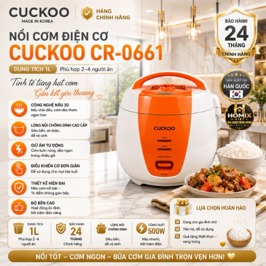 Nồi cơm Cuckoo CR 0661