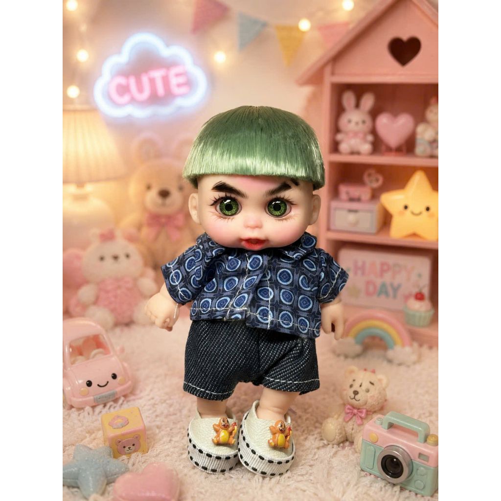 Doll 5inch trai mái ngố( tặng kèm vòng tay)