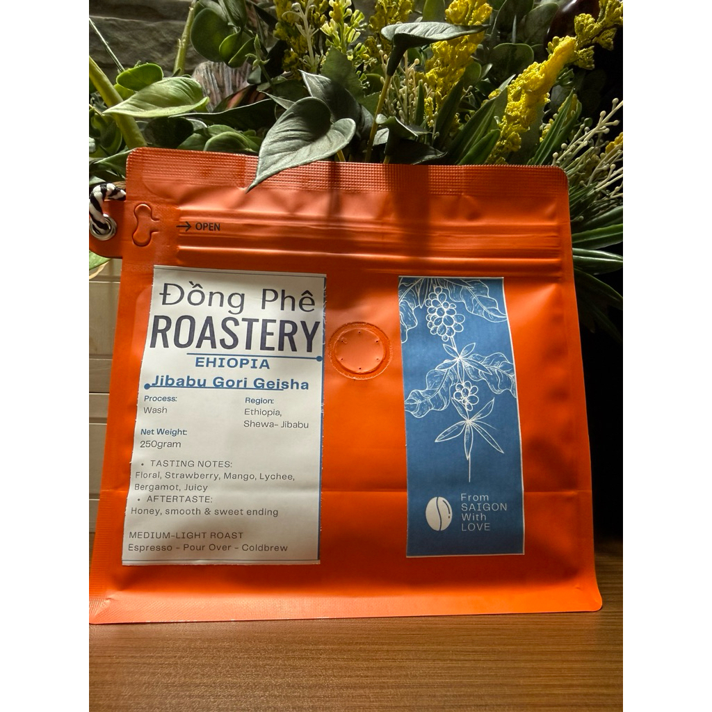 [New Crop]Cà phê Ethiopia Gesha Jibabu Gori Geisha gói 250gram