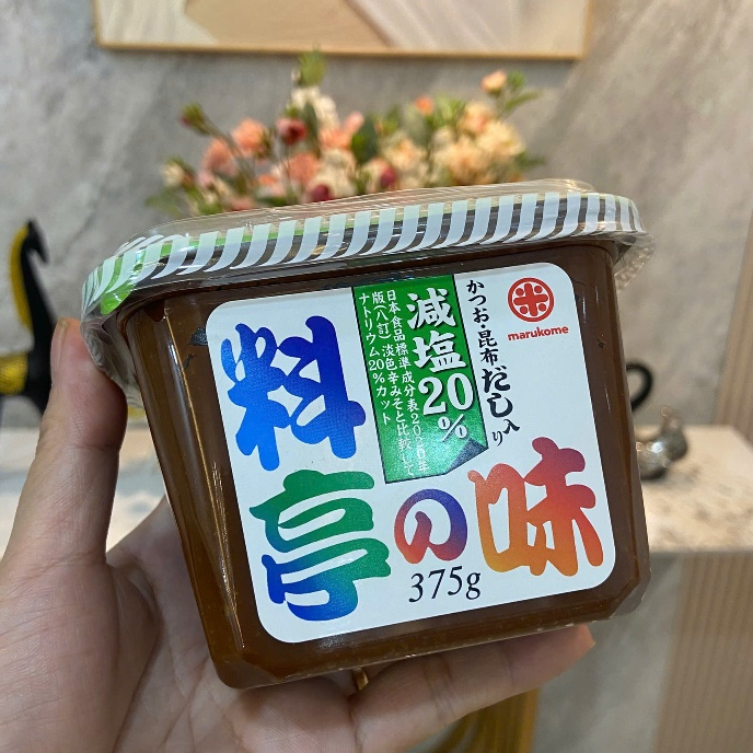Tương miso Marukome Nhật Bản hộp 375g